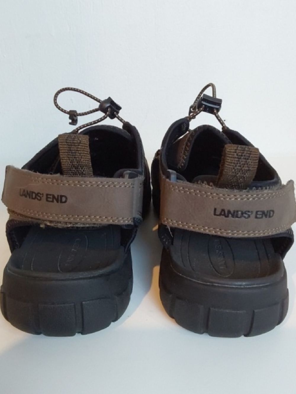 Lands End|Men's Brown Black Sporty Vented Outdoor Sandals Hiking Shoes Sz.10.5 - Picture 12 of 16